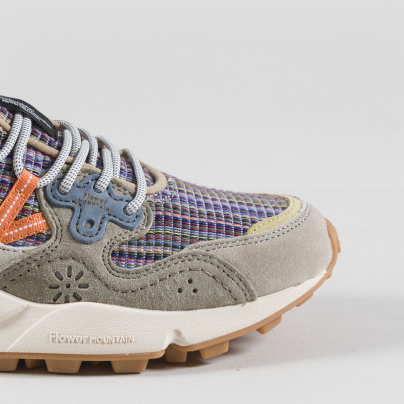 Flower Mountain Yamano 3 Shoes Grey Military Rust Suede Cotton Stripe-5