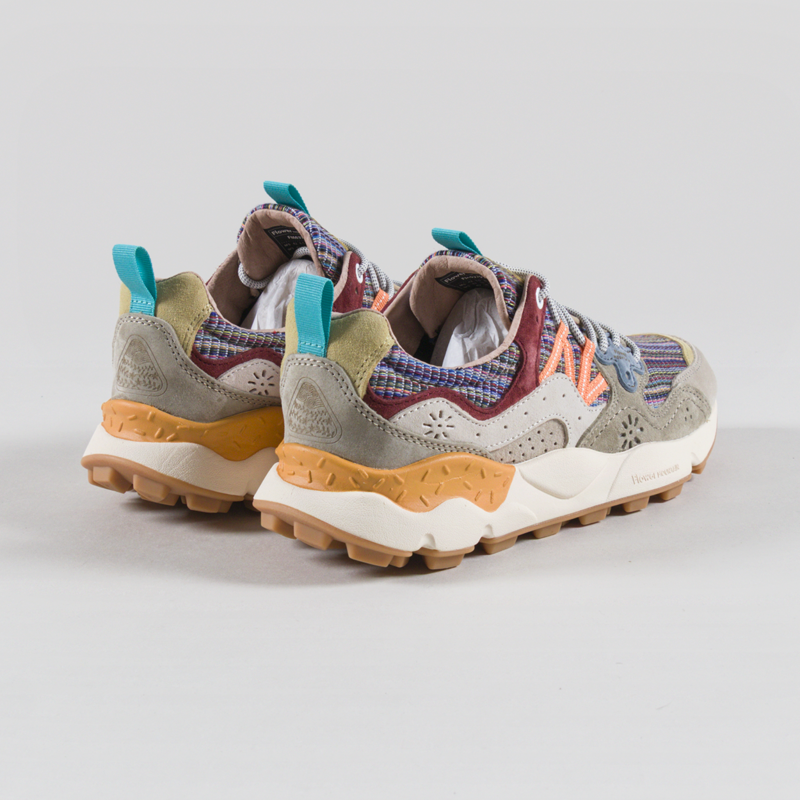 Flower Mountain Yamano 3 Shoes Grey Military Rust Suede Cotton Stripe-1