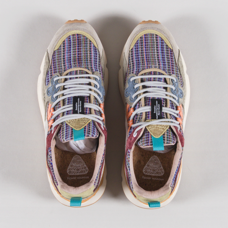 Flower Mountain Yamano 3 Shoes Grey Military Rust Suede Cotton Stripe-6