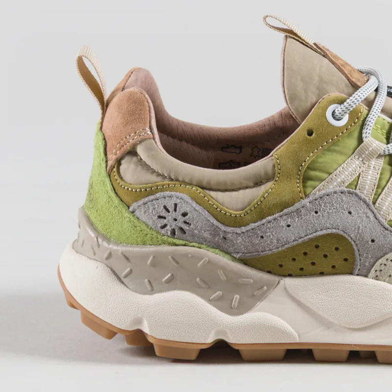 Flower Mountain Yamano 3 Shoes Milk Light Green Suede Nylon-4