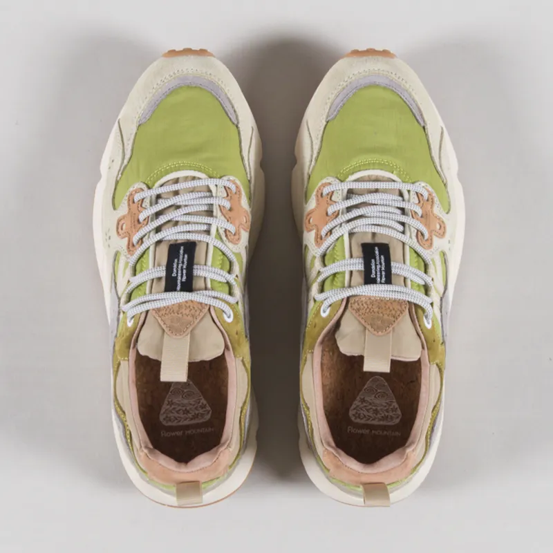 Flower Mountain Yamano 3 Shoes Milk Light Green Suede Nylon-6