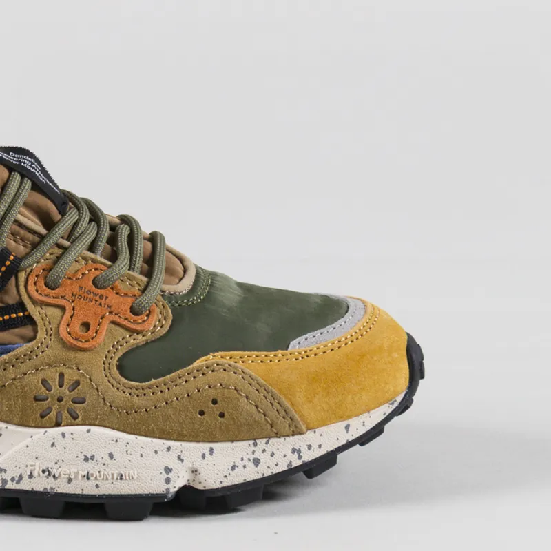 Flower Mountain Yamano 3 Shoes Yellow Khaki Beige Suede Nylon-5