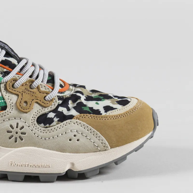 Flower Mountain Yamano 3 Shoes Camo Zucca Yellow Orange Suede Nylon-5