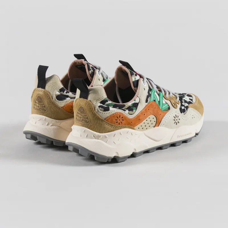 Flower Mountain Yamano 3 Shoes Camo Zucca Yellow Orange Suede Nylon-1