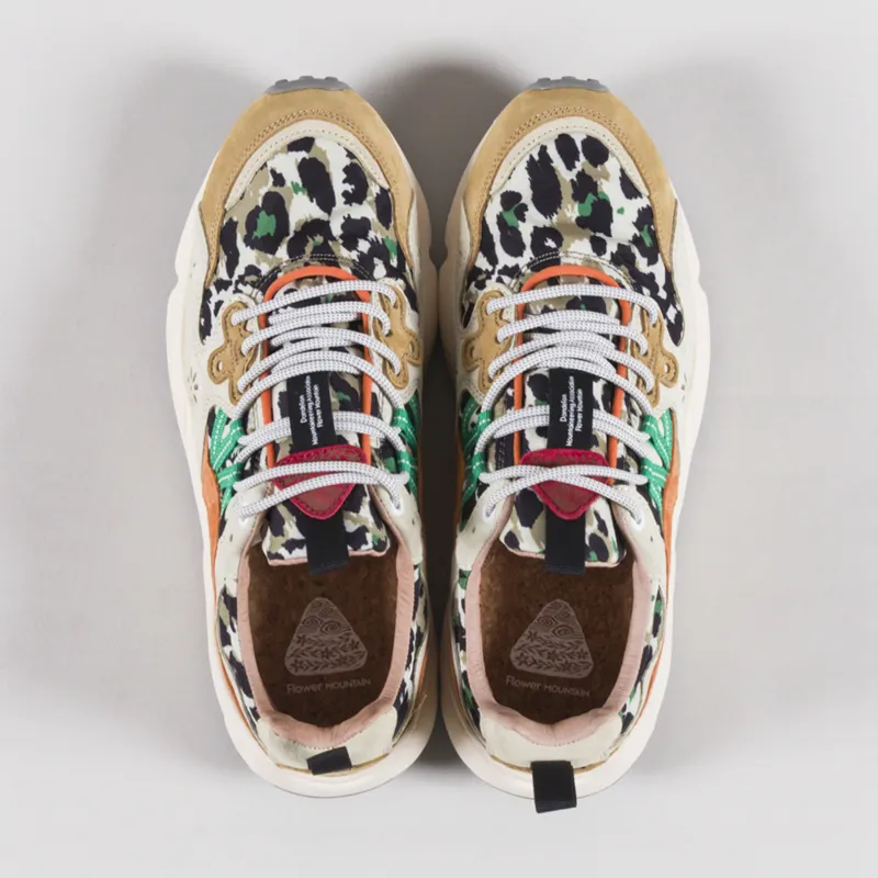 Flower Mountain Yamano 3 Shoes Camo Zucca Yellow Orange Suede Nylon-6