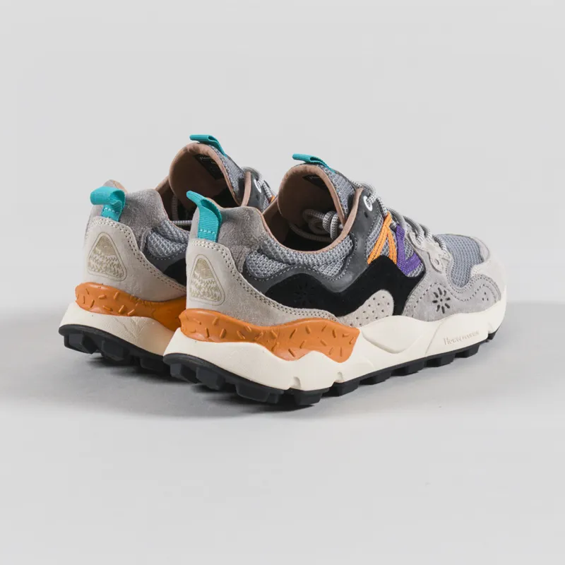 Flower Mountain Yamano 3 Shoes White Grey Black Suede Mesh-1