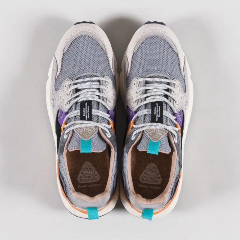 Flower Mountain Yamano 3 Shoes White Grey Black Suede Mesh-6