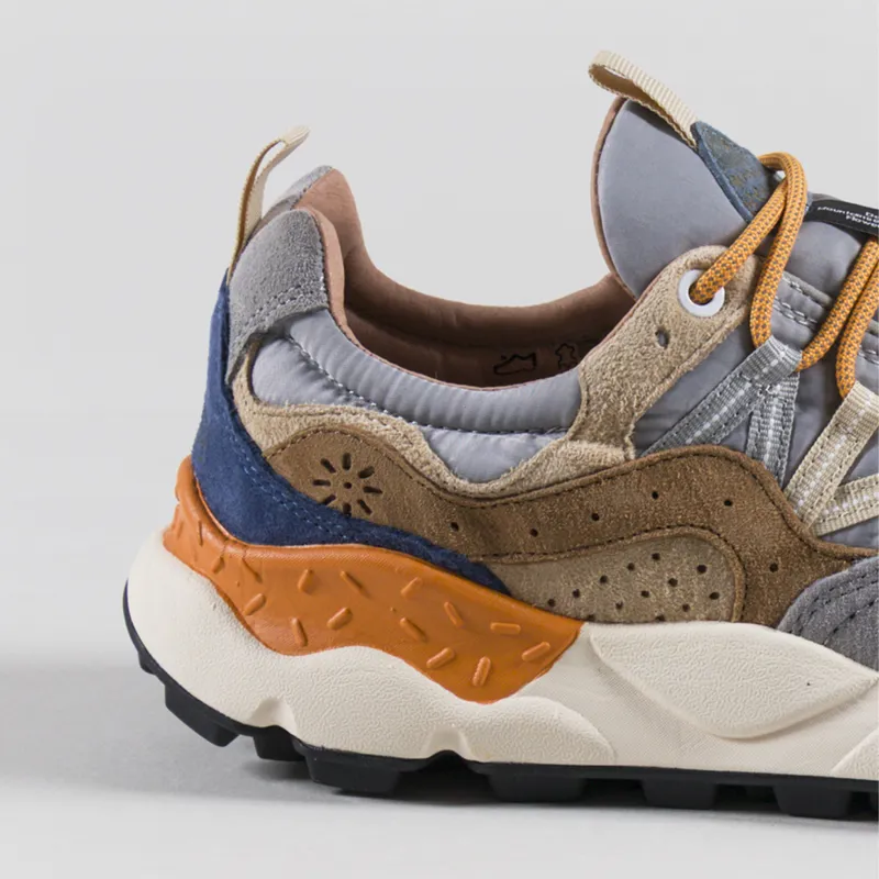 Flower Mountain Yamano 3 Shoes Navy Grey Taupe Suede Nylon-4