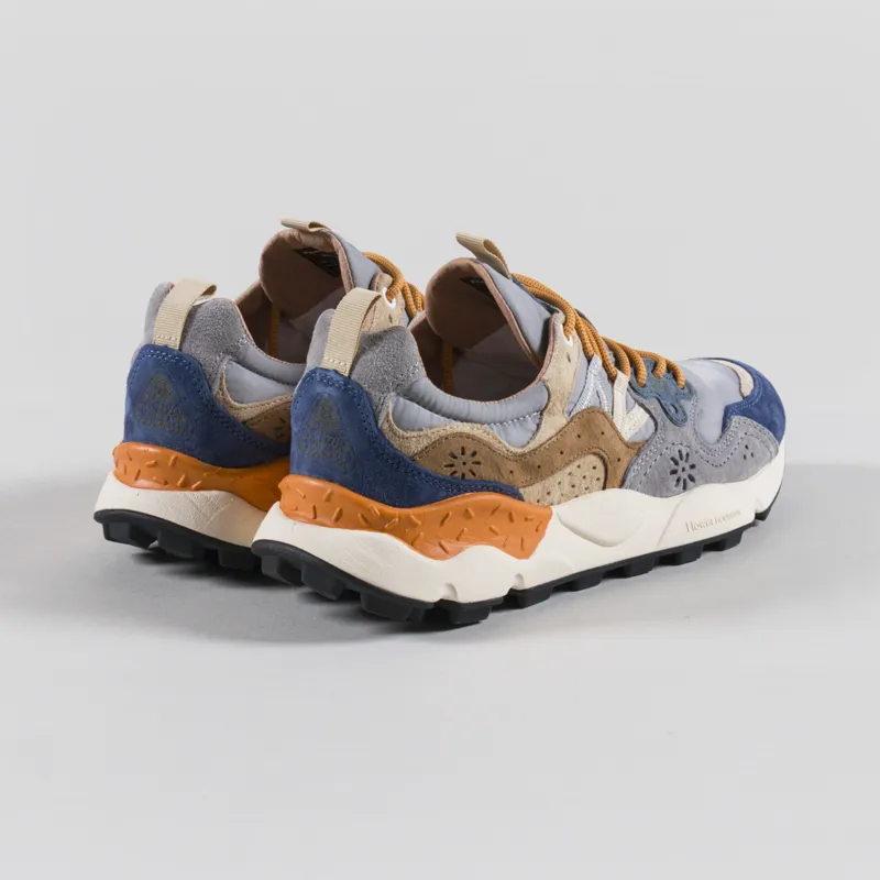 Flower Mountain Yamano 3 Shoes Navy Grey Taupe Suede Nylon-1