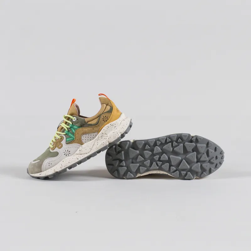 Flower Mountain Yamano 3 Shoes Grey White Taupe Suede Nylon-3