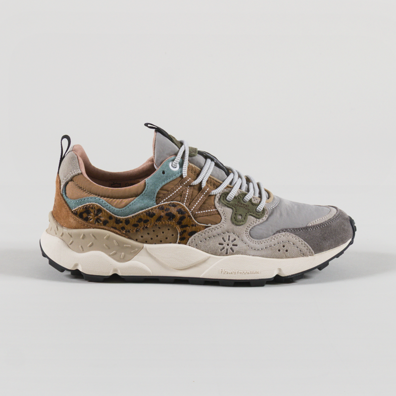 Flower Mountain Yamano 3 Shoe Taupe Beige Copper Suede Pony Hair Nylon-2