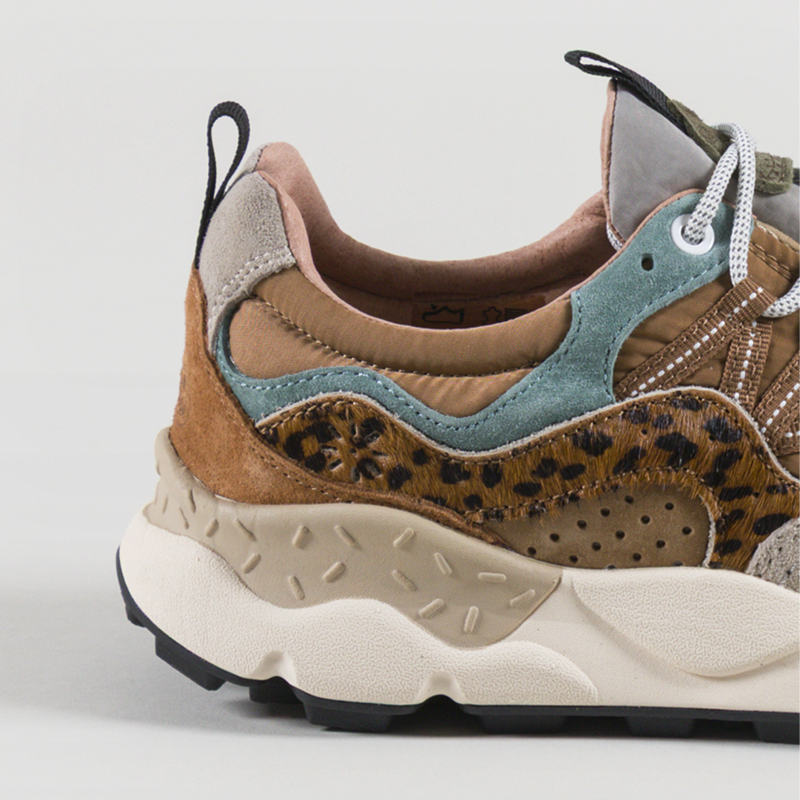 Flower Mountain Yamano 3 Shoe Taupe Beige Copper Suede Pony Hair Nylon-4