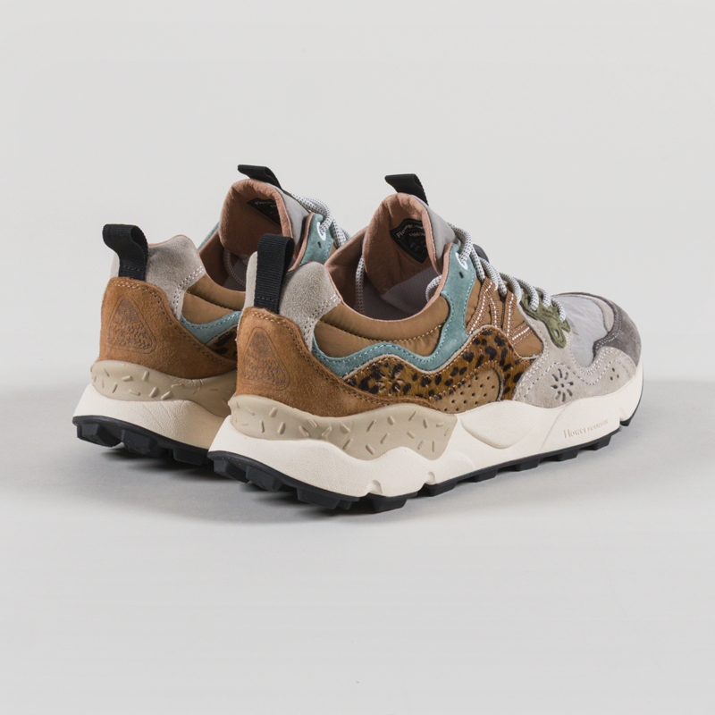 Flower Mountain Yamano 3 Shoe Taupe Beige Copper Suede Pony Hair Nylon-1