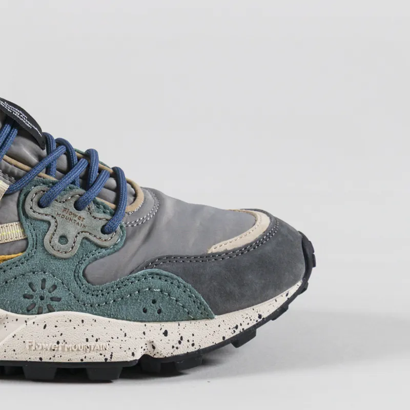 Flower Mountain Yamano 3 Shoes Grey Petrol Zucca Suede Nylon-5