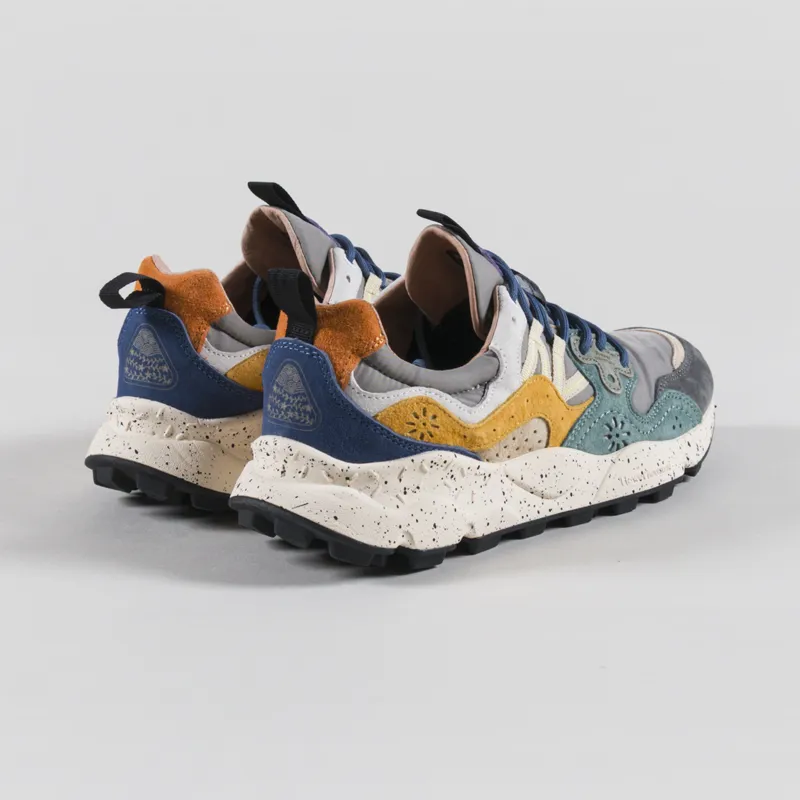 Flower Mountain Yamano 3 Shoes Grey Petrol Zucca Suede Nylon-1