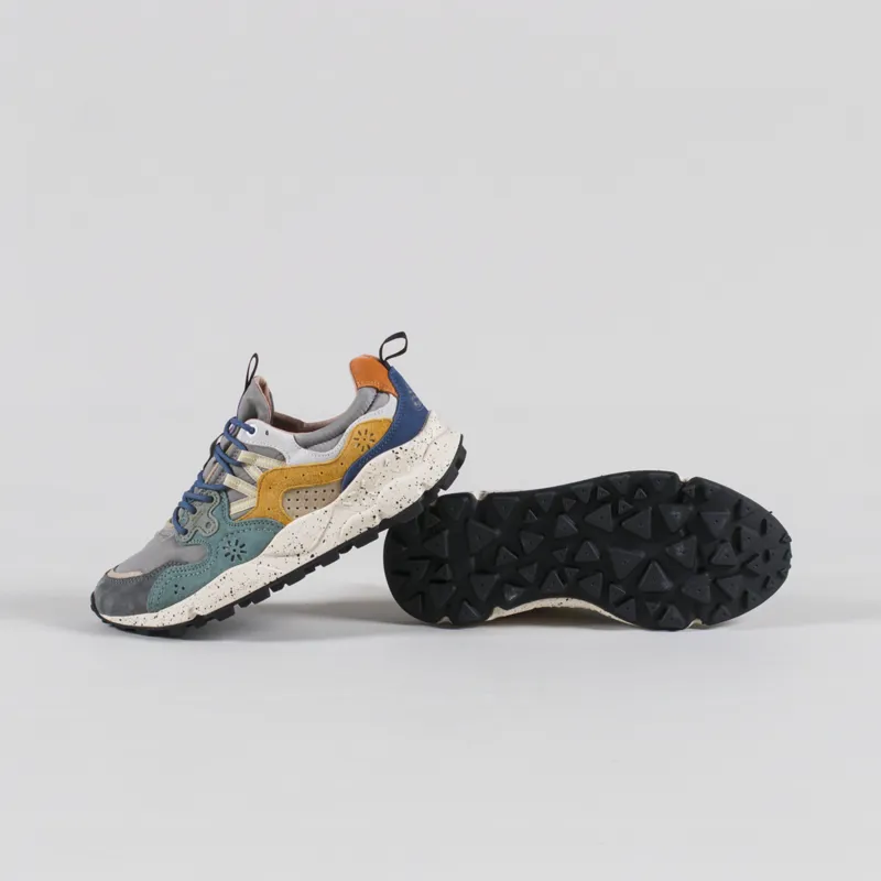 Flower Mountain Yamano 3 Shoes Grey Petrol Zucca Suede Nylon-3