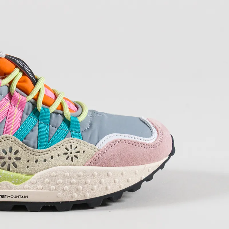 Flower Mountain Womens Washi Shoes Pink Off White Suede Nylon-5