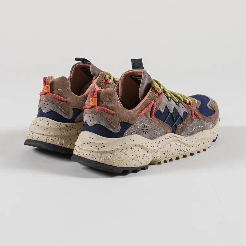 Flower Mountain Yamabushi Shoes Brown Black Mud Suede Nylon-1