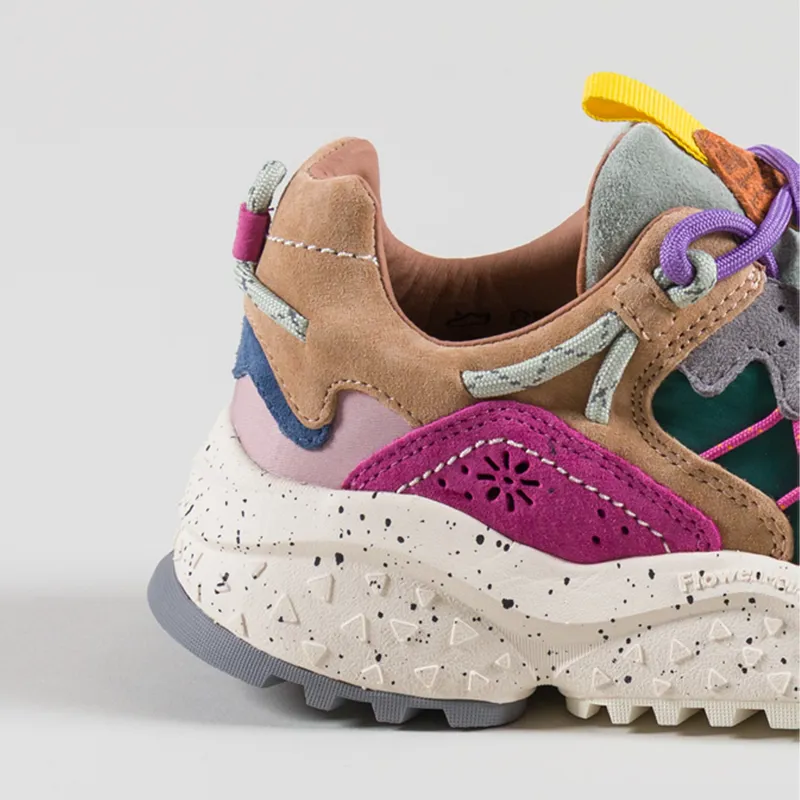 Flower Mountain Womens Yamabushi Shoes Anthracite Green Purple-4
