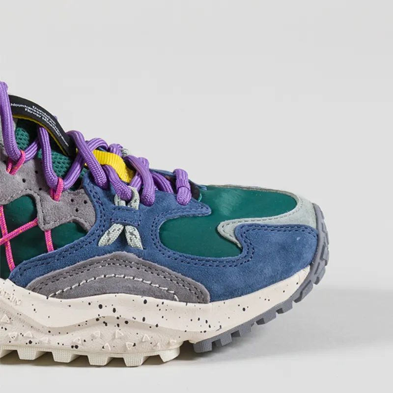 Flower Mountain Womens Yamabushi Shoes Anthracite Green Purple-5
