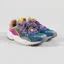 Flower Mountain Womens Yamabushi Shoes Anthracite Green Purple