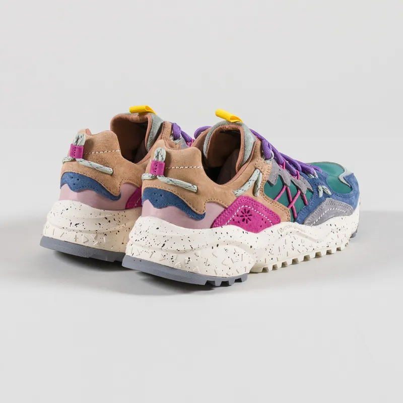 Flower Mountain Womens Yamabushi Shoes Anthracite Green Purple-1