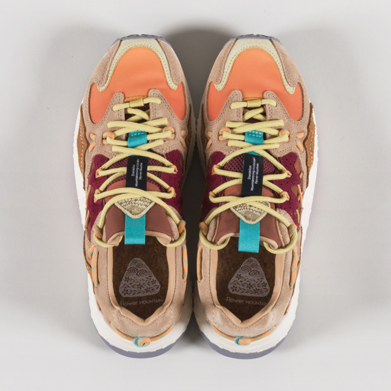 Flower Mountain Womens Yamabushi Shoes Orange Cognac Warm Orange Cow Suede-6