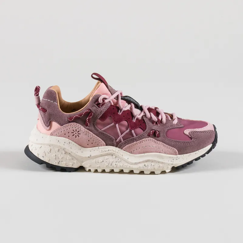 Flower Mountain Womens Yamabushi Shoes Cipria Rose Purple Cow Suede-2