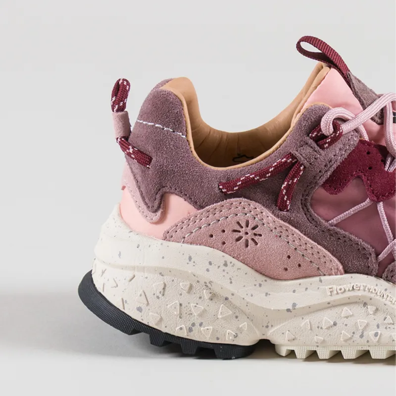 Flower Mountain Womens Yamabushi Shoes Cipria Rose Purple Cow Suede-4