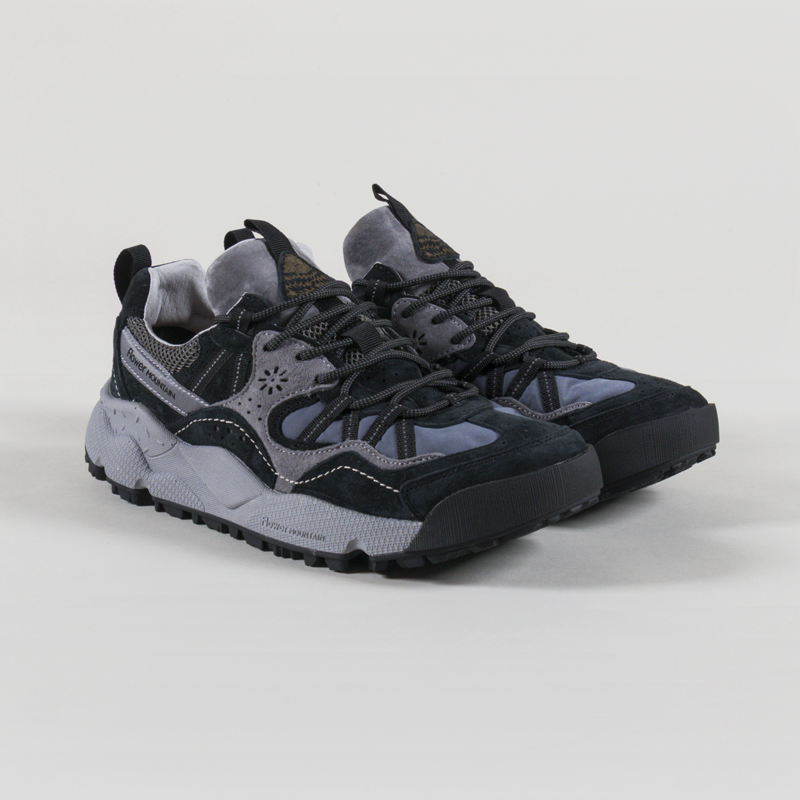 Flower Mountain Back Country 2 Waterproof Shoes Black Anthracite Suede