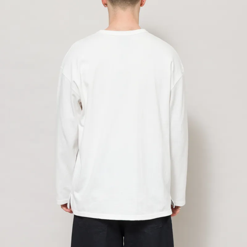 Frizmworks 10s Solid Henley Neck T Shirt White-2