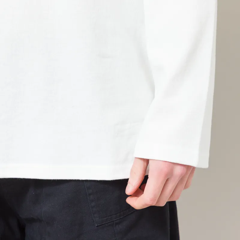 Frizmworks 10s Solid Henley Neck T Shirt White-5