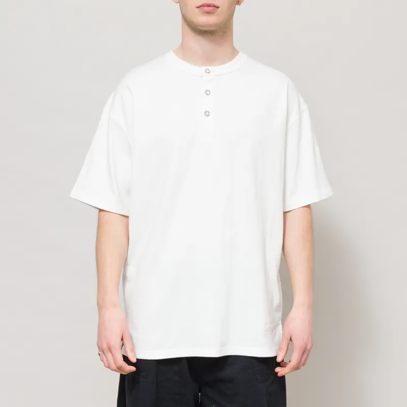 Frizmworks Henley Half T Shirt White
