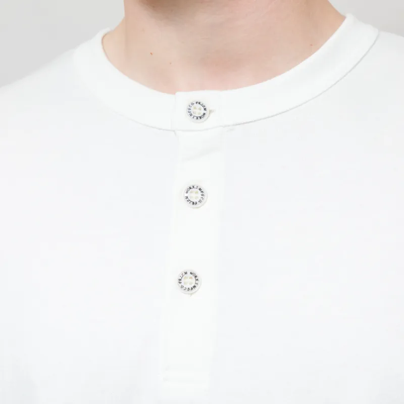 Frizmworks Henley Half T Shirt White-5