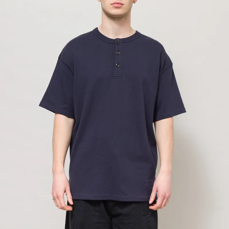 Frizmworks Henley Half T Shirt Navy