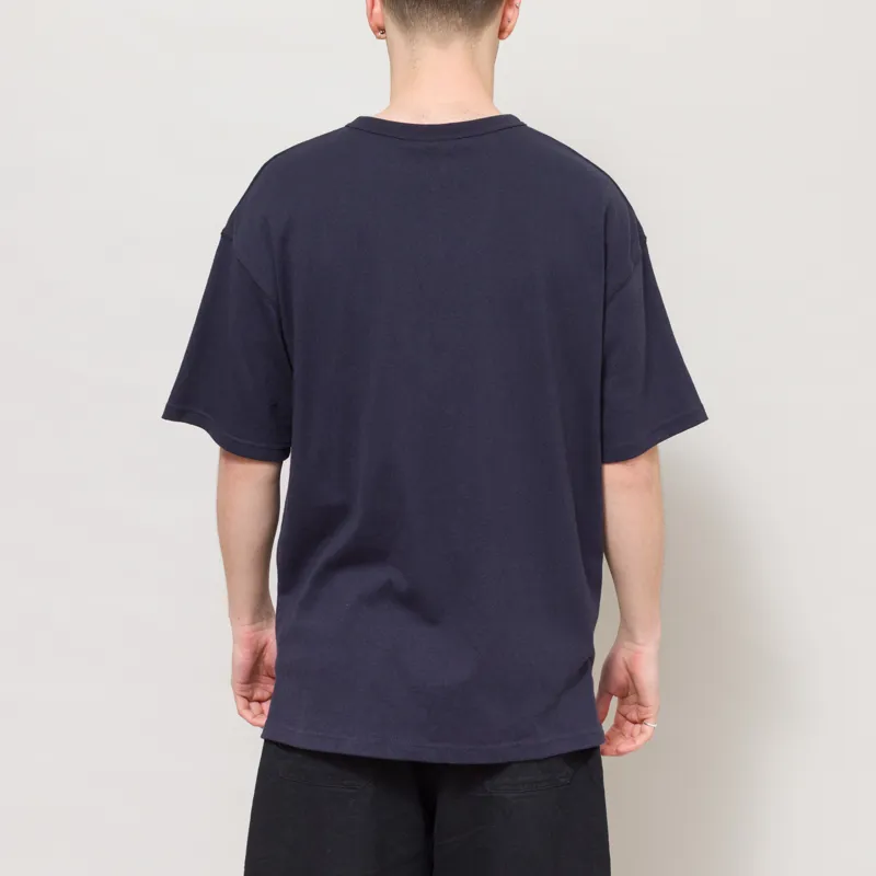 Frizmworks Henley Half T Shirt Navy-2