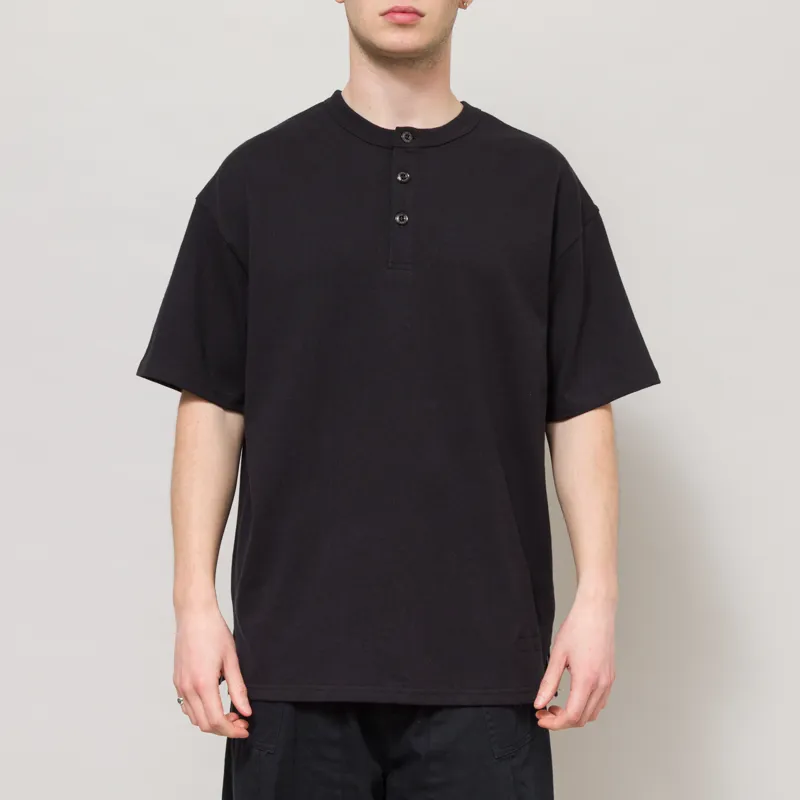 Frizmworks Henley Half T Shirt Black