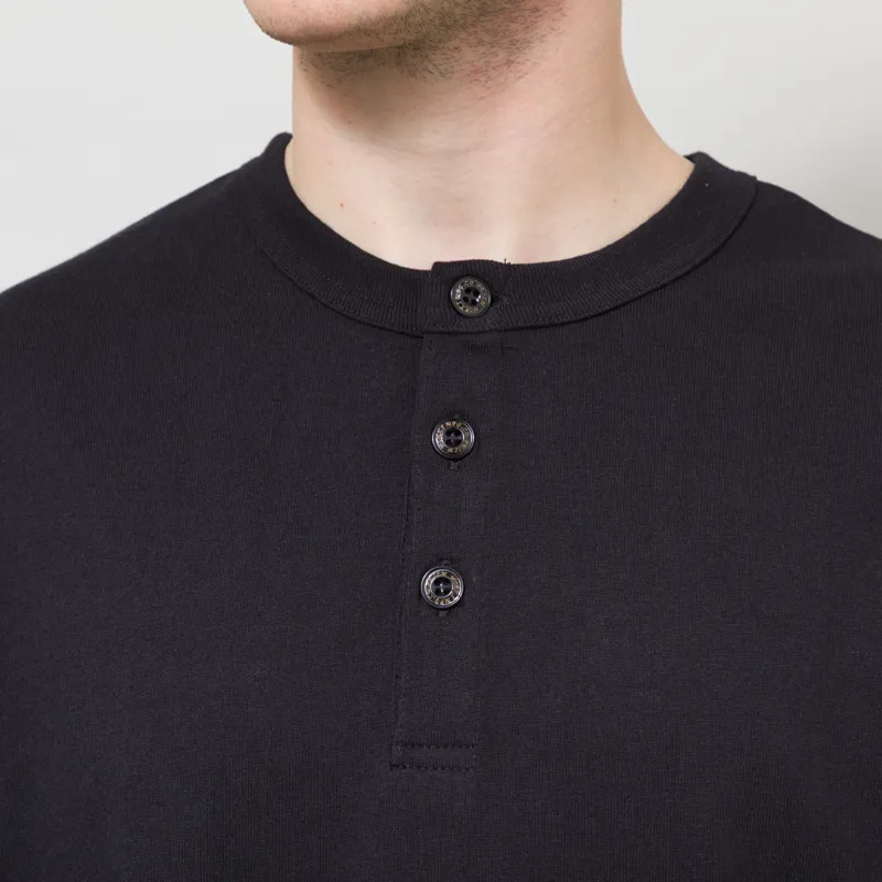 Frizmworks Henley Half T Shirt Black-4