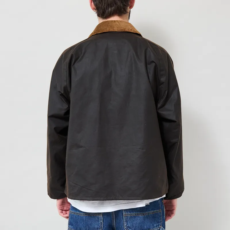Barbour Four Pocket Transport Waxed Jacket Brown-2