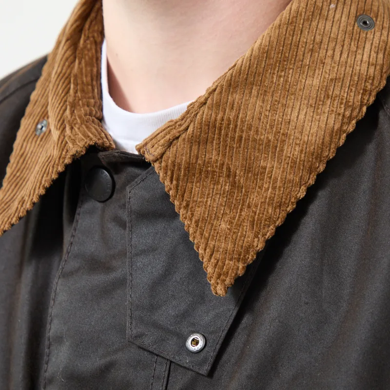Barbour Four Pocket Transport Waxed Jacket Brown-4