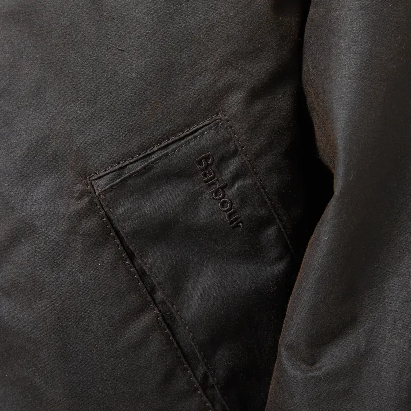 Barbour Four Pocket Transport Waxed Jacket Brown-7