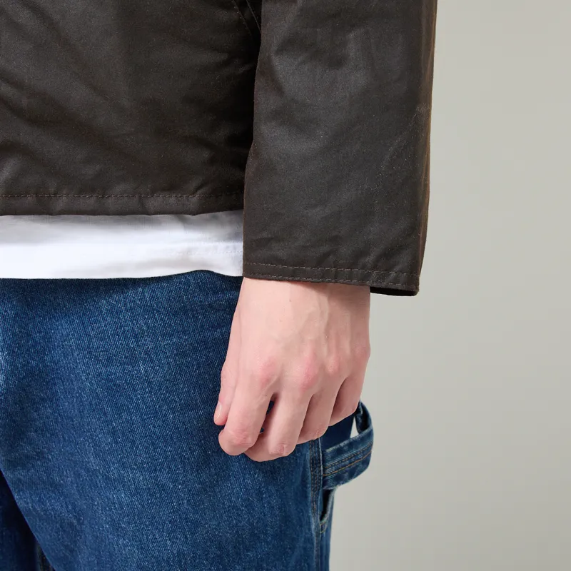 Barbour Four Pocket Transport Waxed Jacket Brown-13