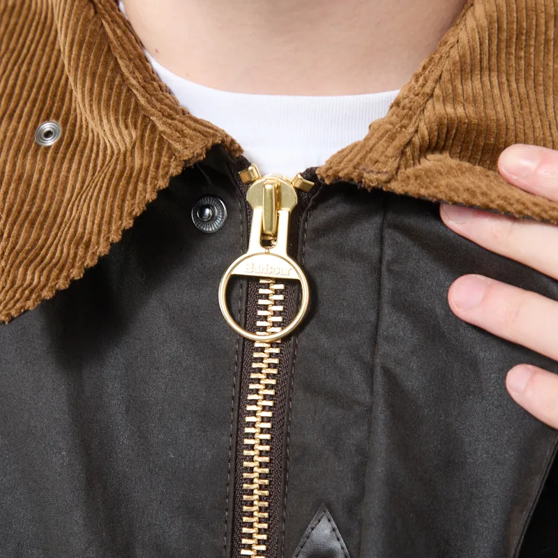 Barbour Four Pocket Transport Waxed Jacket Brown-9