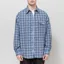 Frizmworks Uneven Check Shirt Blue