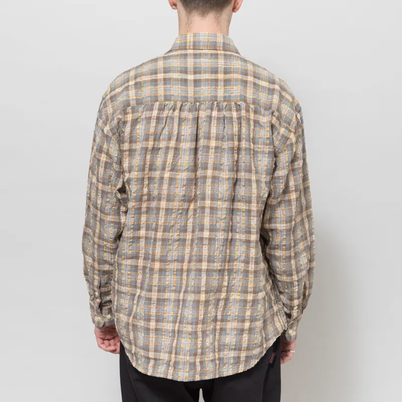 Frizmworks Uneven Check Shirt Yellow-2