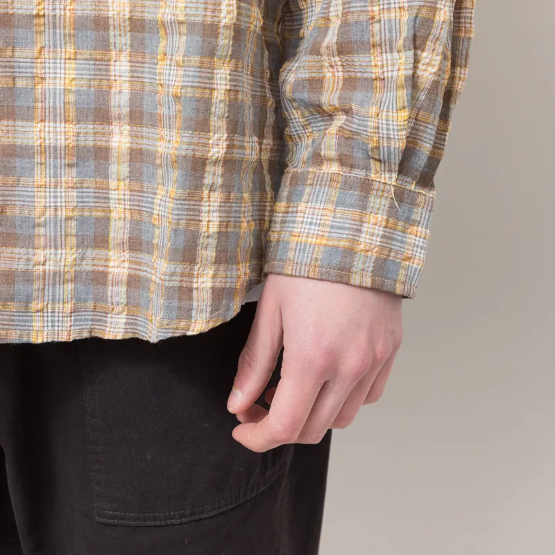 Frizmworks Uneven Check Shirt Yellow-6