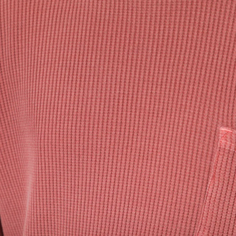 Frizmworks Pigment Dyeing Waffle Long Sleeve T Shirt Pink-6