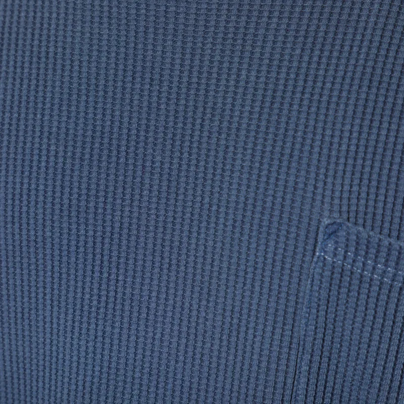 Frizmworks Pigment Dyeing Waffle Long Sleeve T Shirt Blue-6