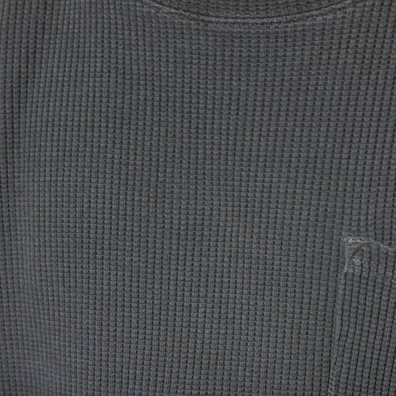 Frizmworks Pigment Dyeing Waffle Long Sleeve T Shirt Charcoal-5