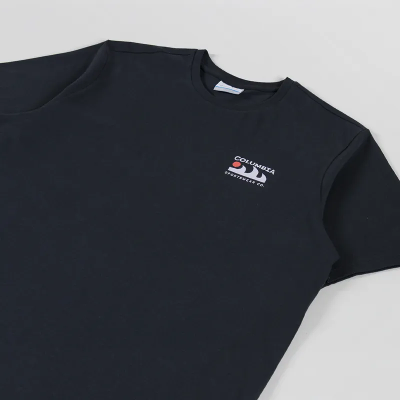 Columbia Explorers Canyon T Shirt Black Peaks and Waves-3